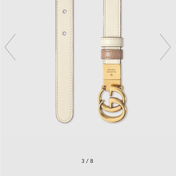 GUCCI Marmont Reversible Thin Belt Size 85 - Picture 6 of 16